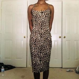 Cheetah print dress